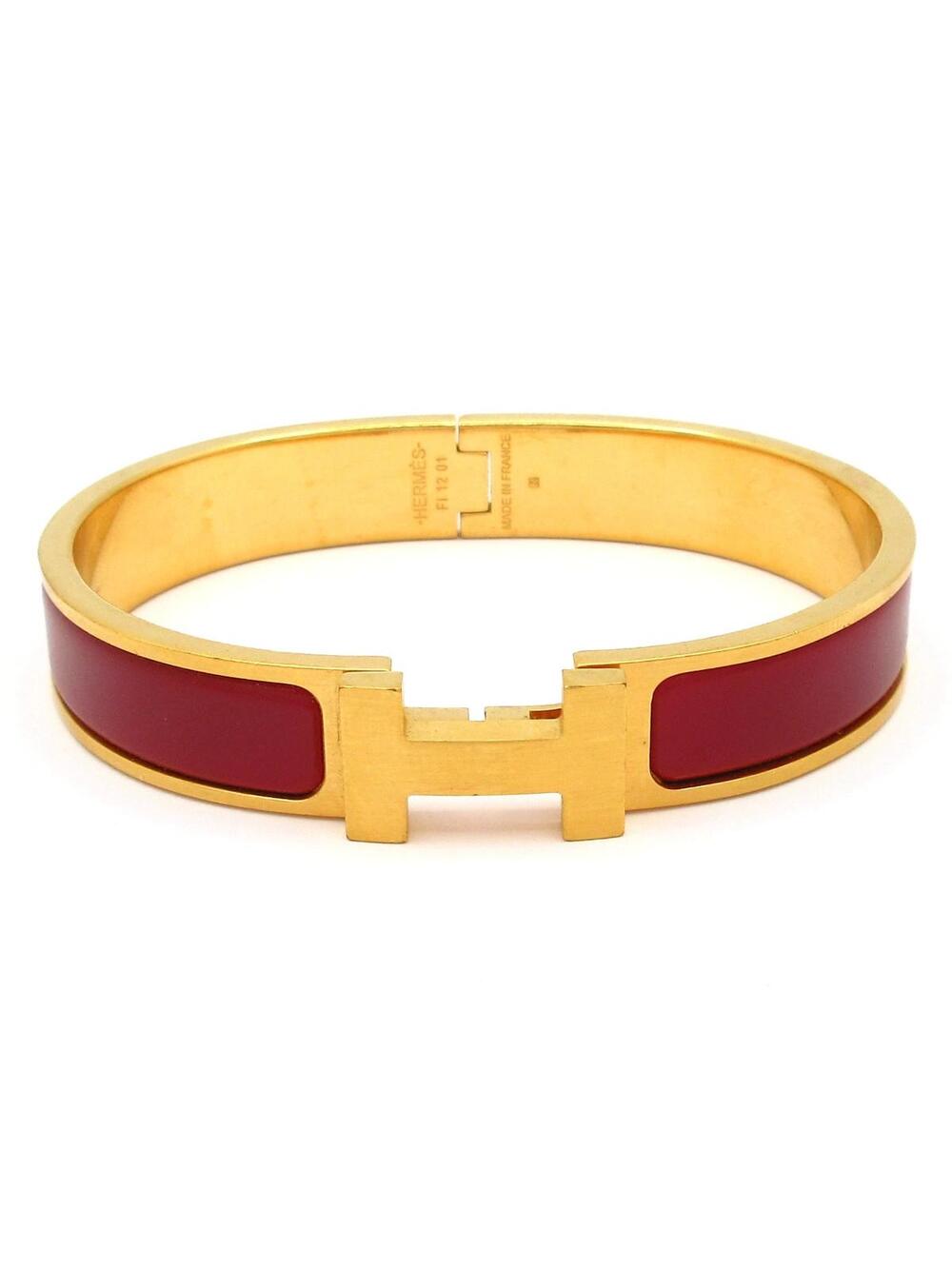 Hermes Clic Hh Gold Bordeaux Hardware #373942H72B